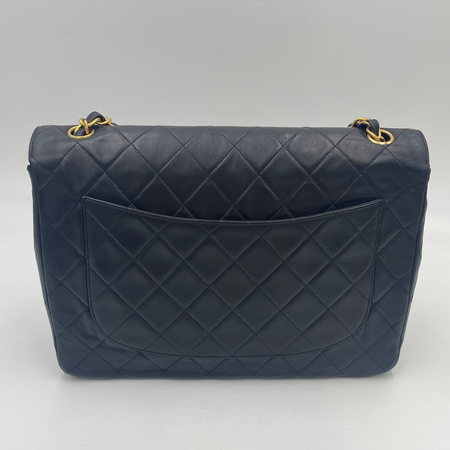 CHANEL Vintage Classic Single Flap Matelassé Lambskin Chain Shoulder Bag