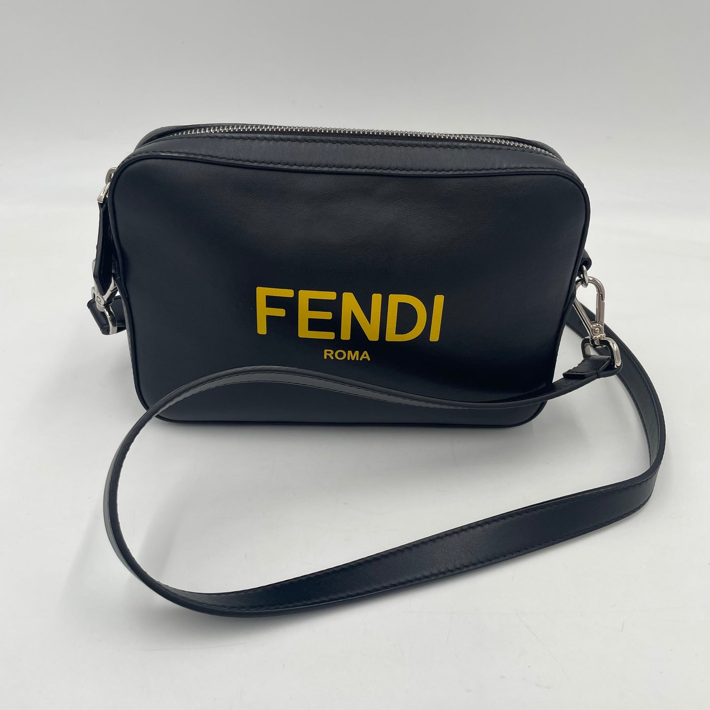 FENDI ROMA Logo Camera Bag