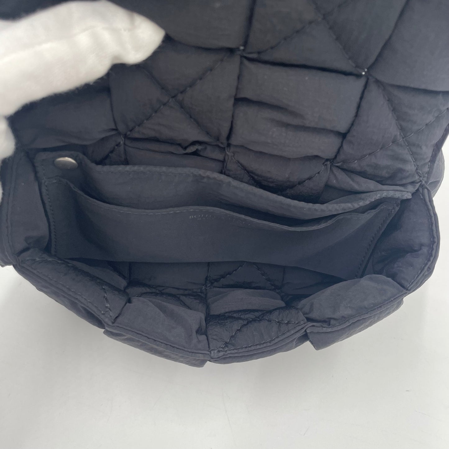 BOTTEGA VENETA Padded Intrecciato Nylon Body Bag
