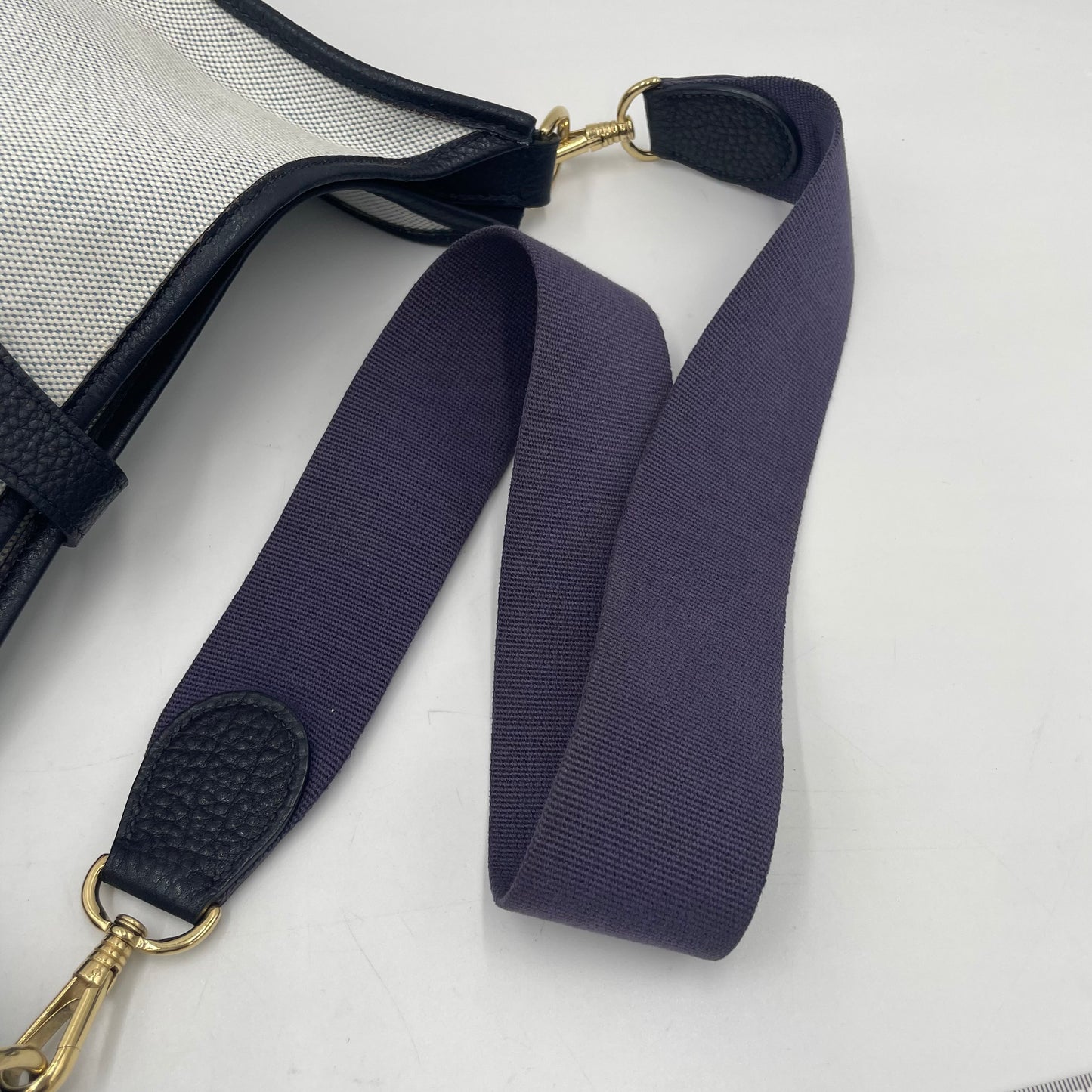 HERMÈS Evelyne Style Canvas Crossbody Bag