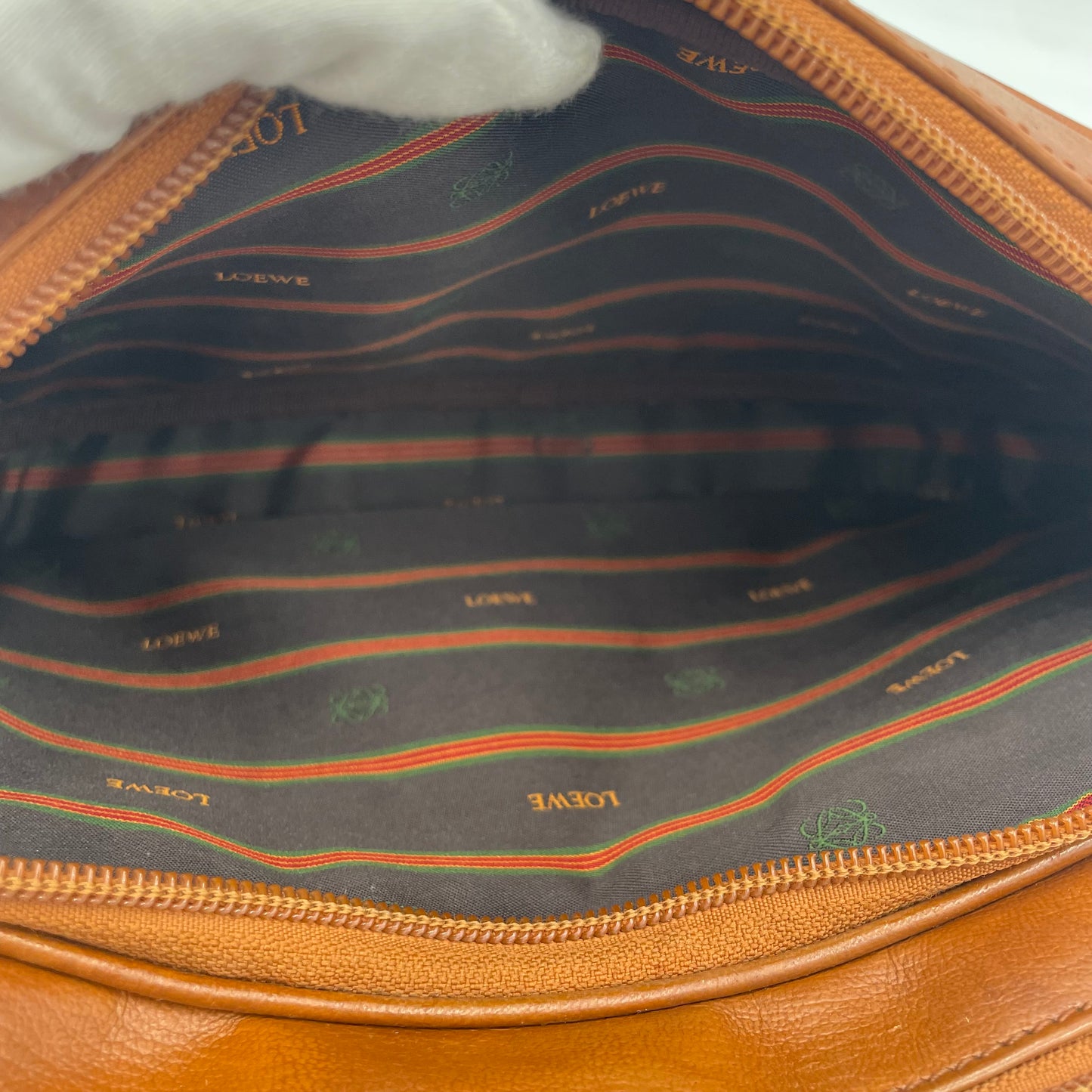 LOEWE Vintage Wooden Panel Shoulder Bag