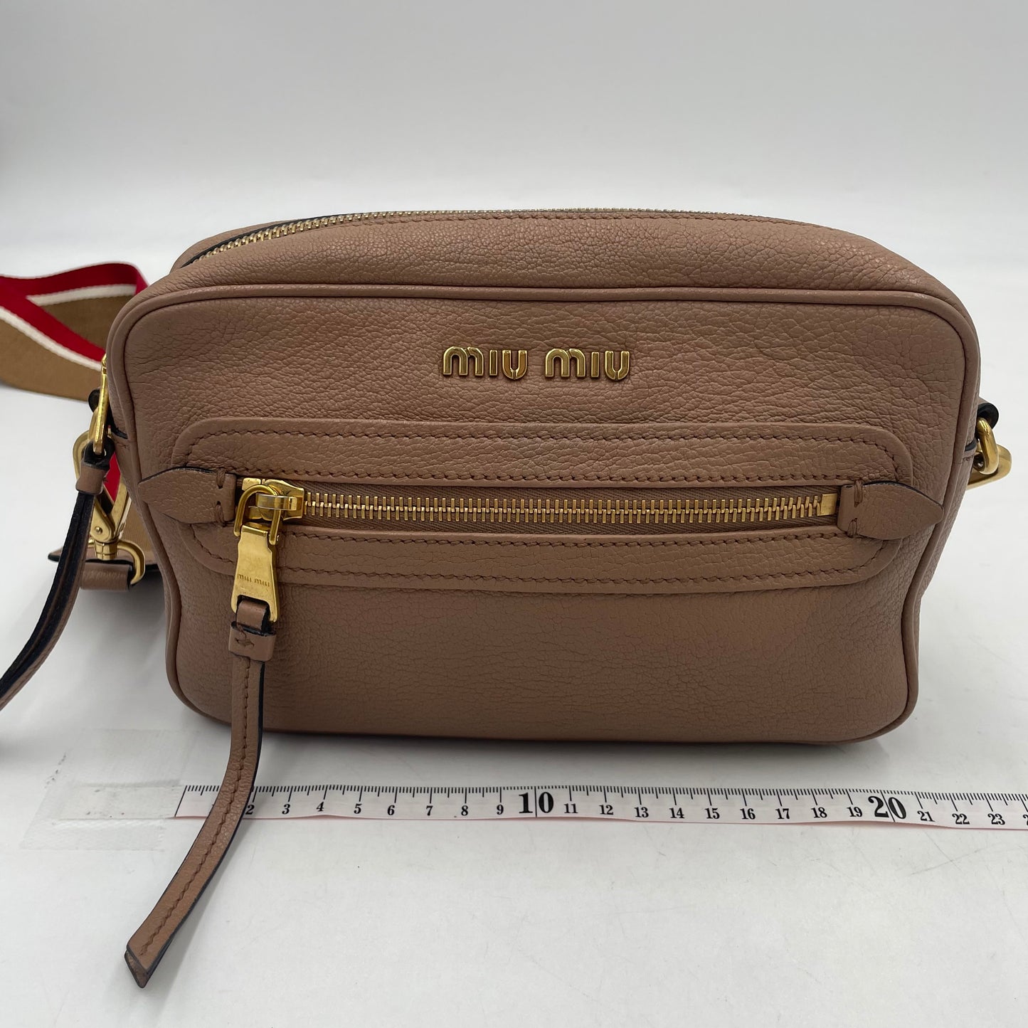 MIU MIU Logo Leather Crossbody Bag