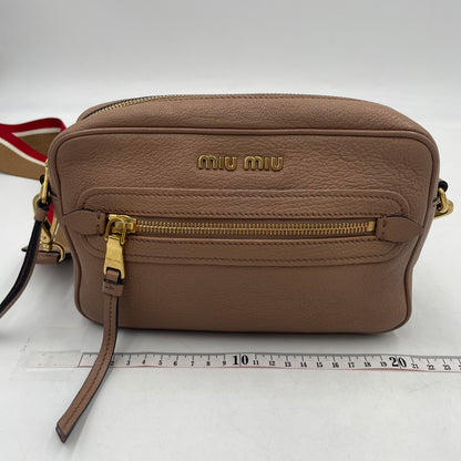 MIU MIU Logo Leather Crossbody Bag
