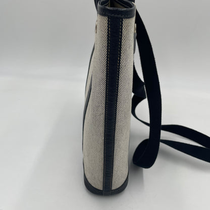 HERMÈS-Style Canvas Garden Tote with Shoulder Strap