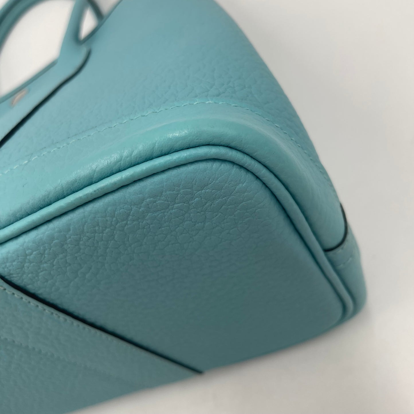 HERMÈS Garden Party T (2015) Negonda Leather Blue Atoll