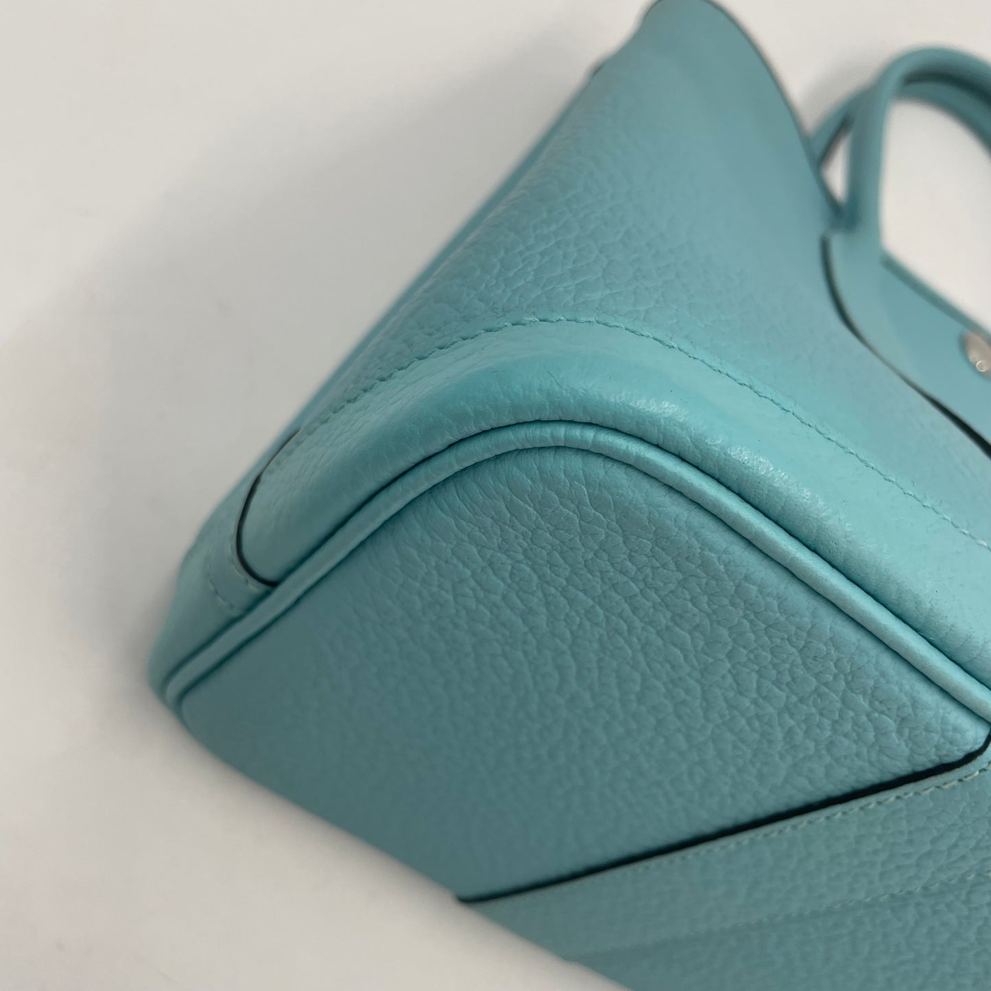HERMÈS Garden Party T (2015) Negonda Leather Blue Atoll