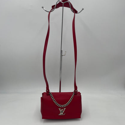 Louis Vuitton Lockme II Red Leather Chain Shoulder Bag