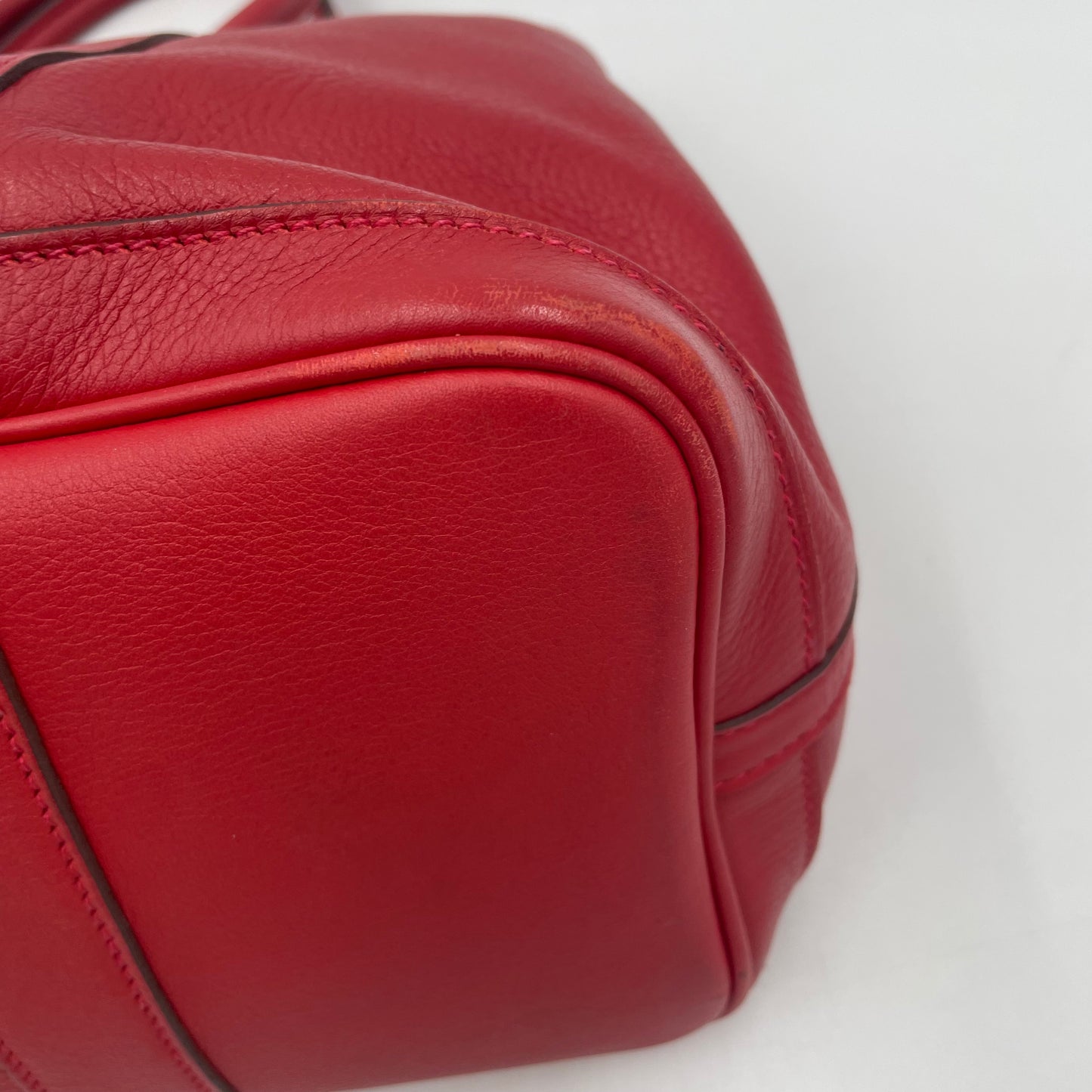HERMÈS Garden Twilly □J  (2006) Garden Party TPM Vermilion Red Swift Leather