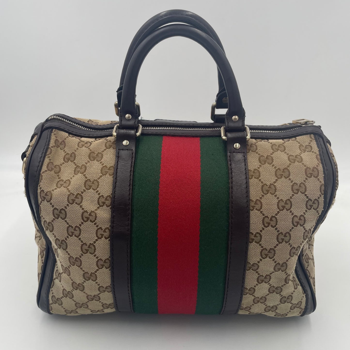 GUCCI GG Canvas Mini Boston Bag