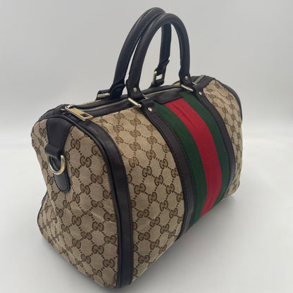 GUCCI GG Canvas Mini Boston Bag