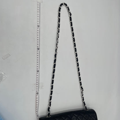 CHANEL Dark Brown Lambskin Single Flap Bag