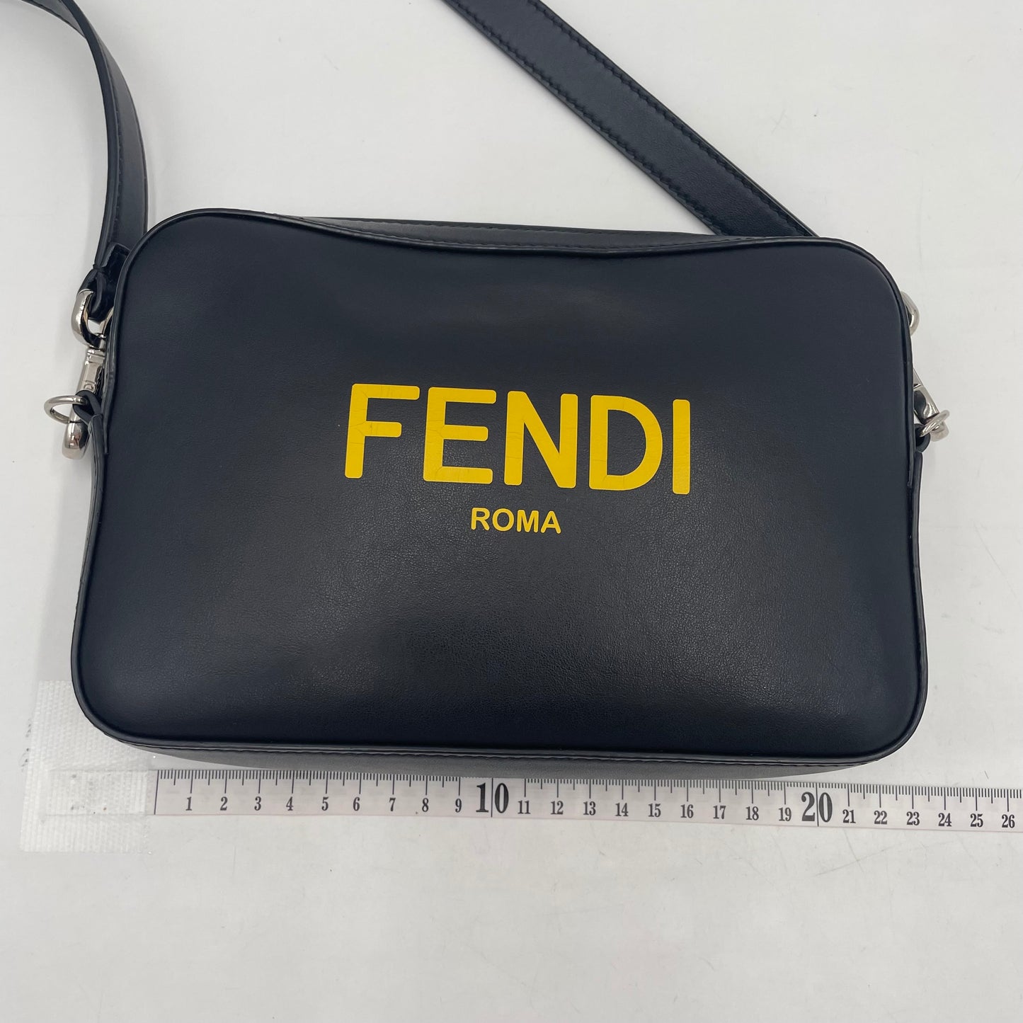 FENDI ROMA Logo Camera Bag