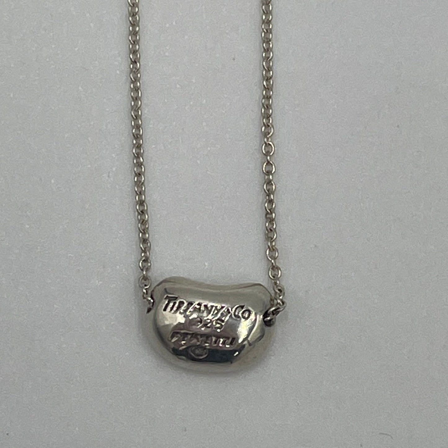 Tiffany & Co. Bean Necklace SV925 Silver for Women