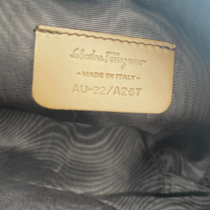Salvatore Ferragamo Canvas & Leather Logo Handbag