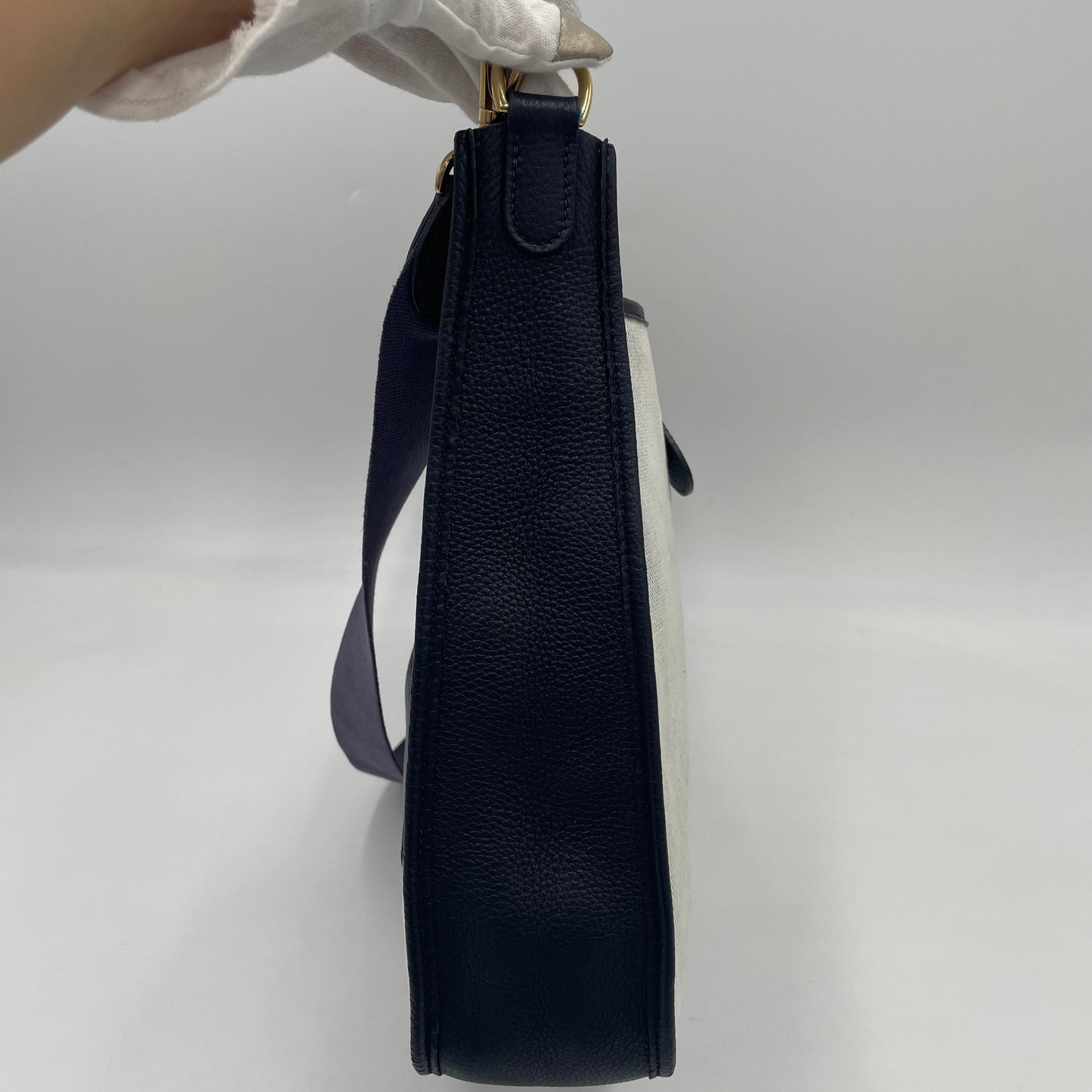 HERMÈS Evelyne Style Canvas Crossbody Bag