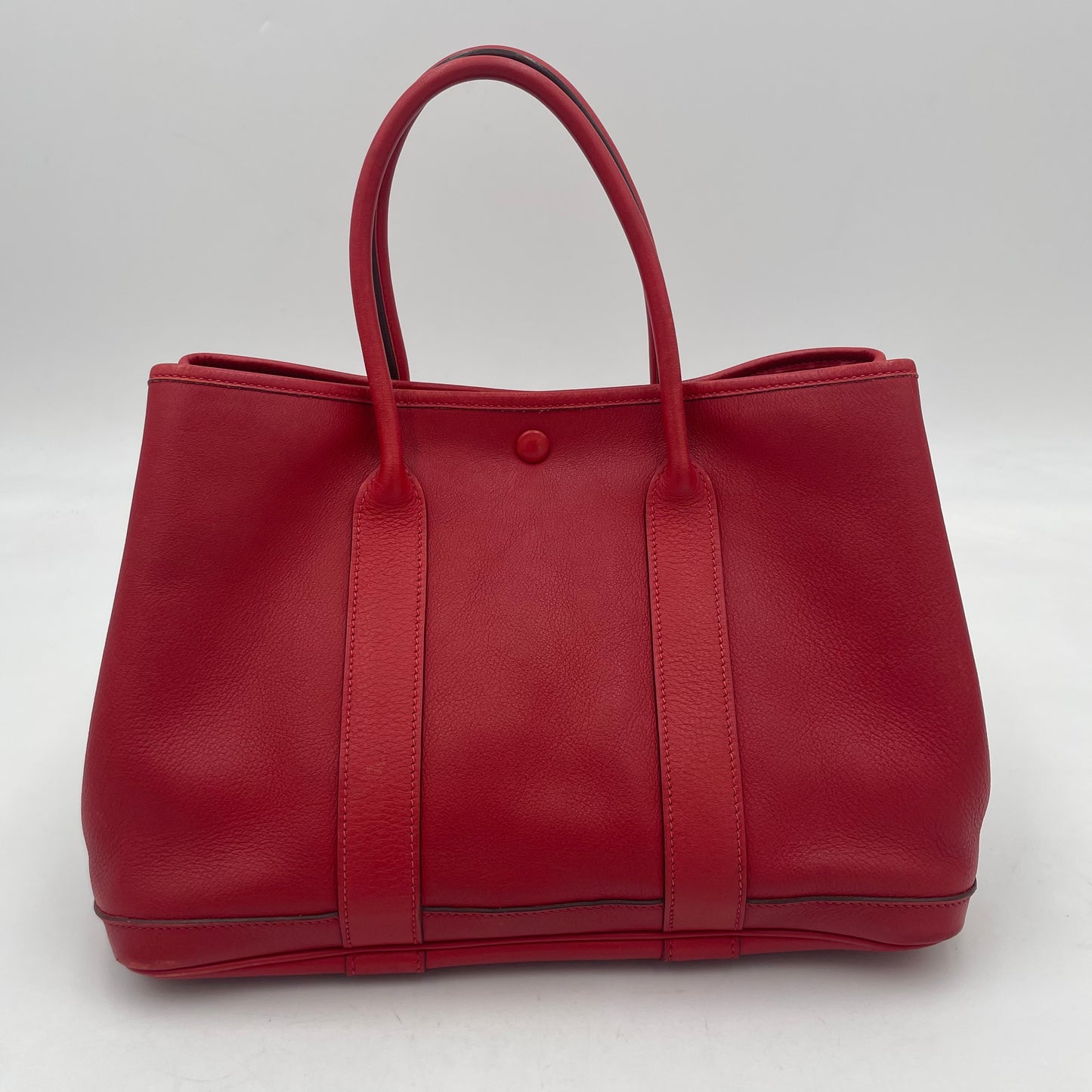 HERMÈS Garden Twilly □J  (2006) Garden Party TPM Vermilion Red Swift Leather