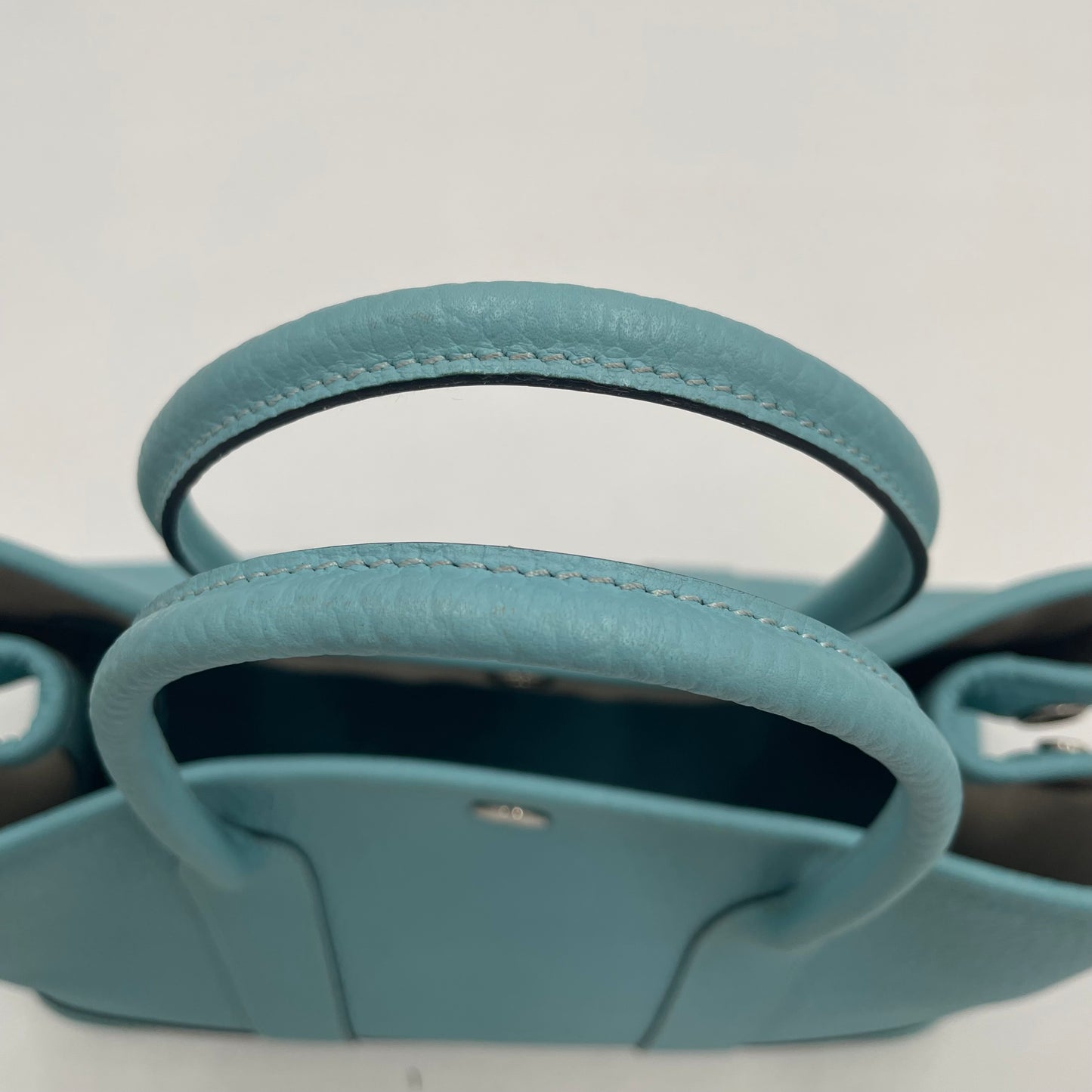HERMÈS Garden Party T (2015) Negonda Leather Blue Atoll