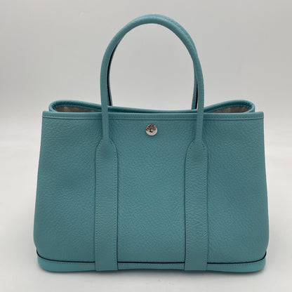HERMÈS Garden Party T (2015) Negonda Leather Blue Atoll