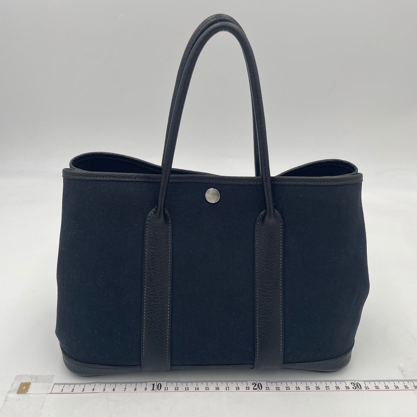 HERMÈS Garden Party Canvas Tote (Square O Stamp)
