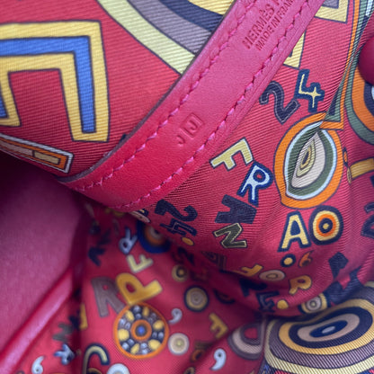 HERMÈS Garden Twilly □J  (2006) Garden Party TPM Vermilion Red Swift Leather