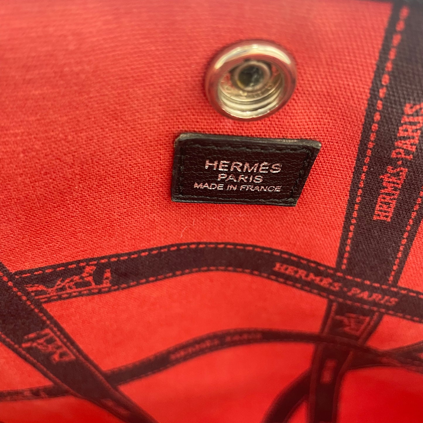 HERMÈS Garden Party PM Toile H Bolduc Pattern
