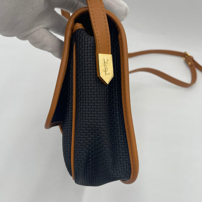 Yves Saint Laurent Vintage PVC & Leather Shoulder Bag