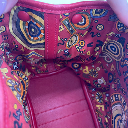 HERMÈS Garden Twilly □J  (2006) Garden Party TPM Vermilion Red Swift Leather