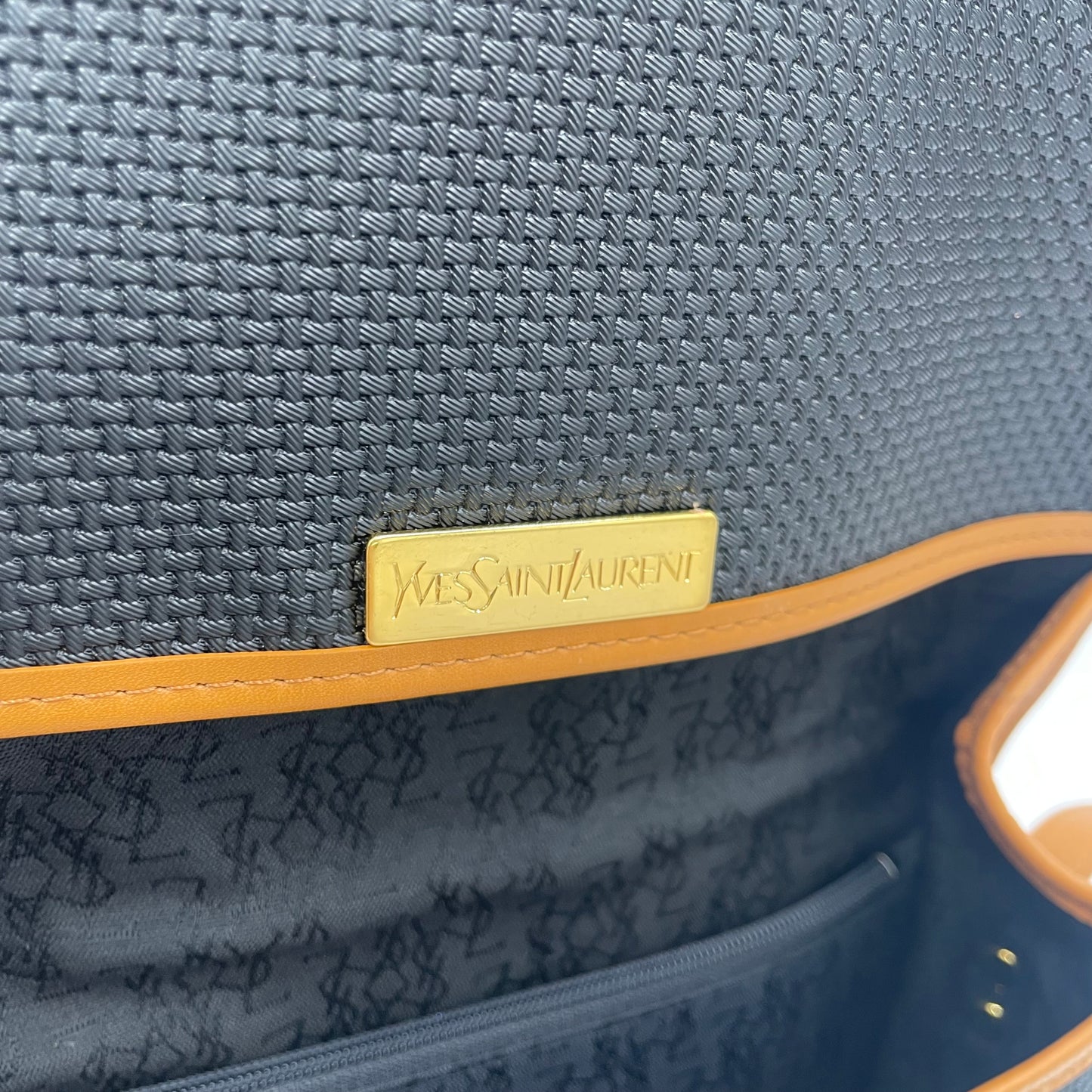 Yves Saint Laurent Vintage PVC & Leather Shoulder Bag