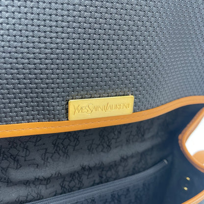 Yves Saint Laurent Vintage PVC & Leather Shoulder Bag