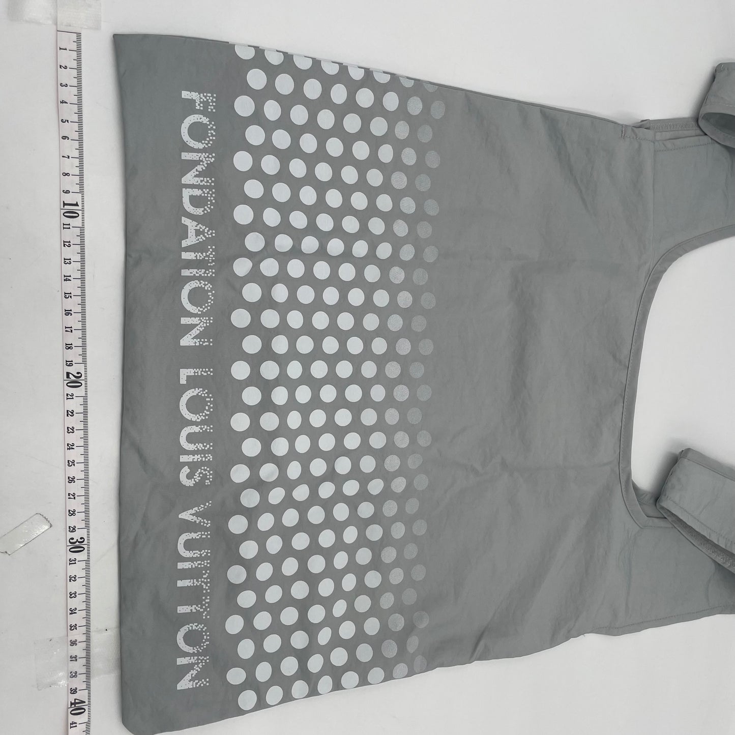 FONDATION LOUIS VUITTON Dot Print Tote Bag Gray