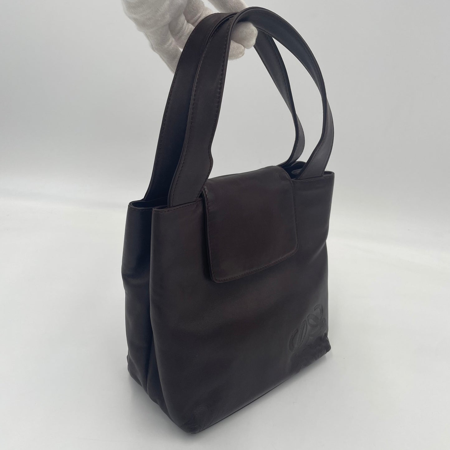 LOEWE Anagram Handbag Brown