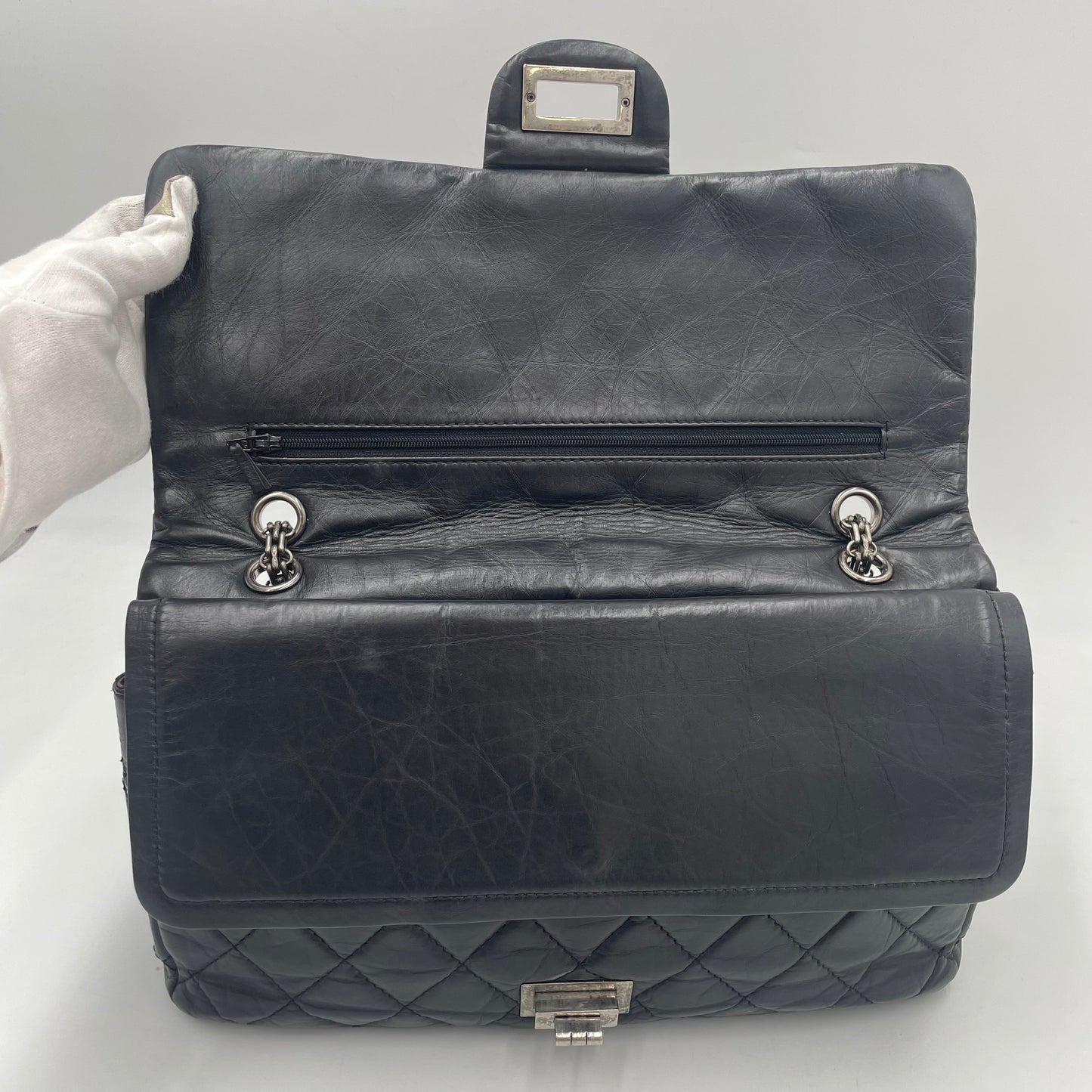 CHANEL Reissue 2.55 Flap Bag with Silver Hardware
