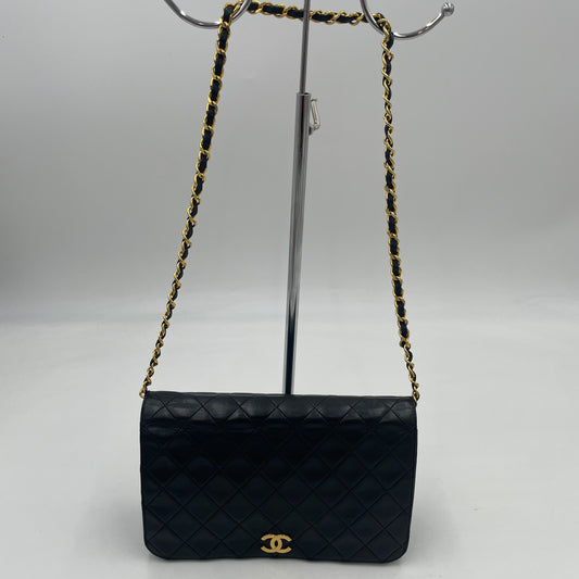 CHANEL Matelassé Push Lock Chain Shoulder Bag