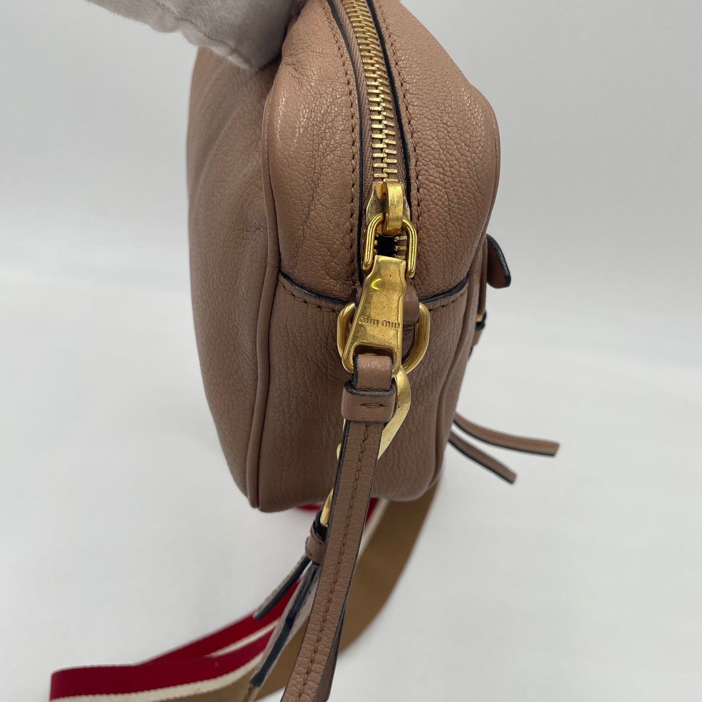MIU MIU Logo Leather Crossbody Bag