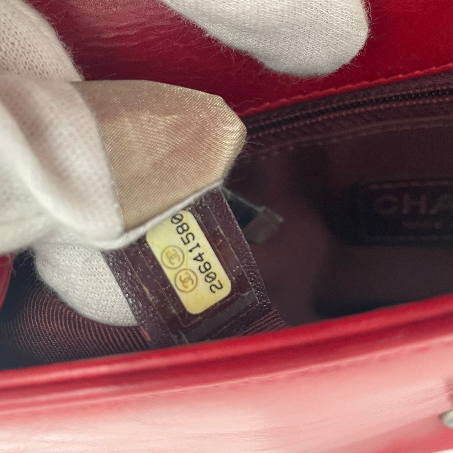 CHANEL Quilted Lambskin Flap Shoulder Bag – Red / Mixed Pattern (Chevron & Diamond)