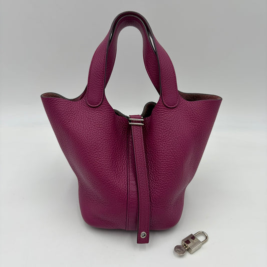 HERMES Picotin Lock PM 18 Rose Pourpre
Silver Hardware