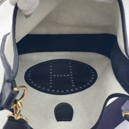 HERMÈS Evelyne Style Canvas Crossbody Bag