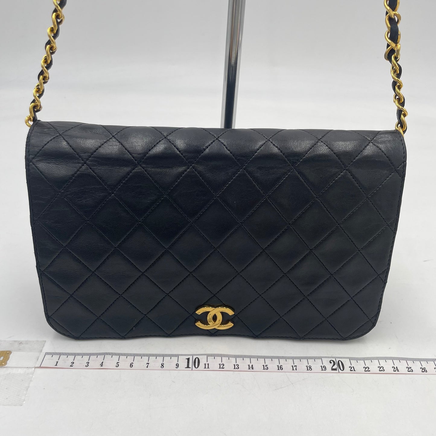 CHANEL Matelassé Push Lock Chain Shoulder Bag