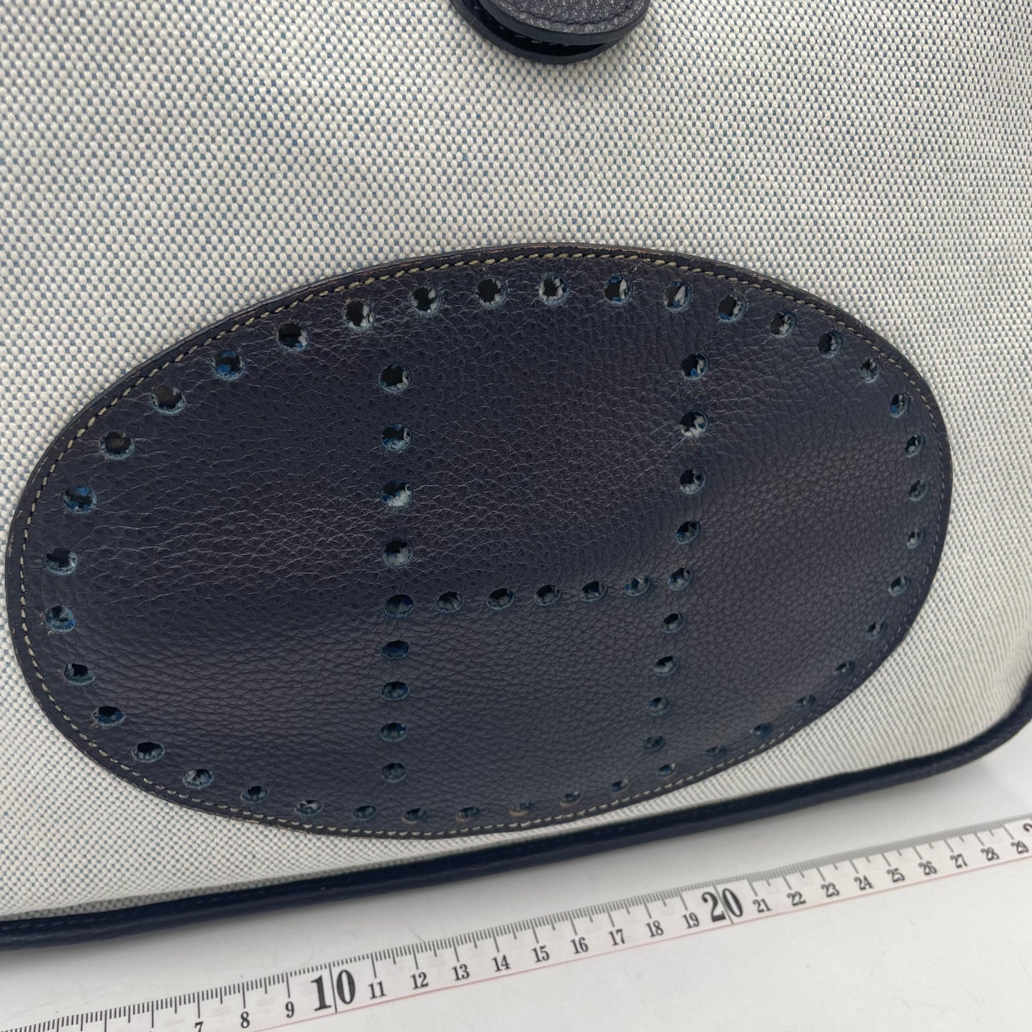 HERMÈS Evelyne Style Canvas Crossbody Bag