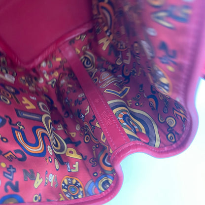 HERMÈS Garden Twilly □J  (2006) Garden Party TPM Vermilion Red Swift Leather