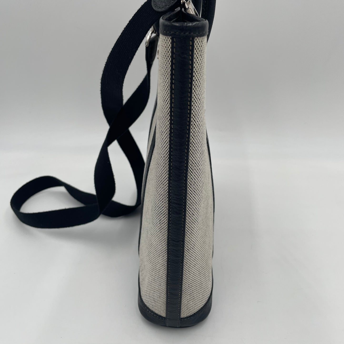 HERMÈS-Style Canvas Garden Tote with Shoulder Strap