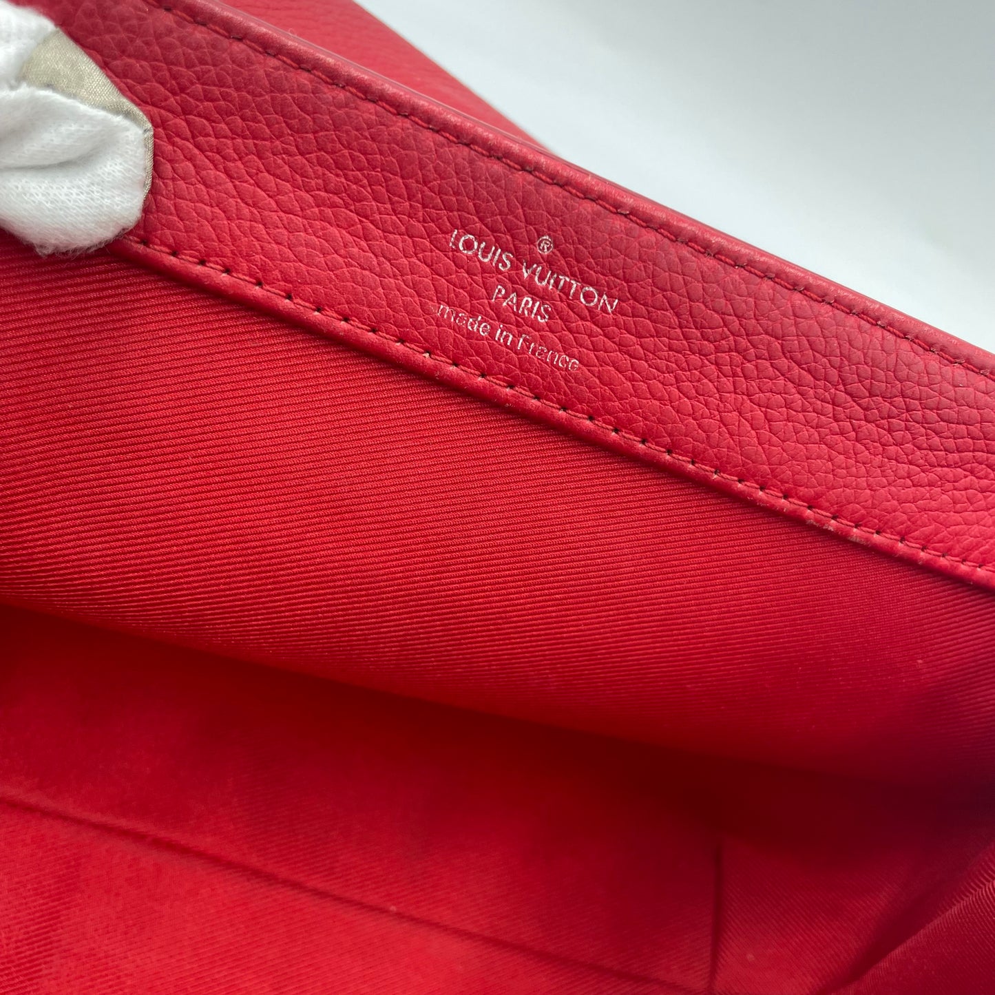 Louis Vuitton Lockme II Red Leather Chain Shoulder Bag