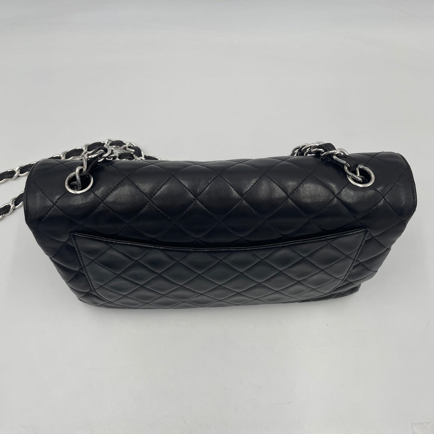 CHANEL Dark Brown Lambskin Single Flap Bag