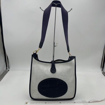 HERMÈS Evelyne Style Canvas Crossbody Bag