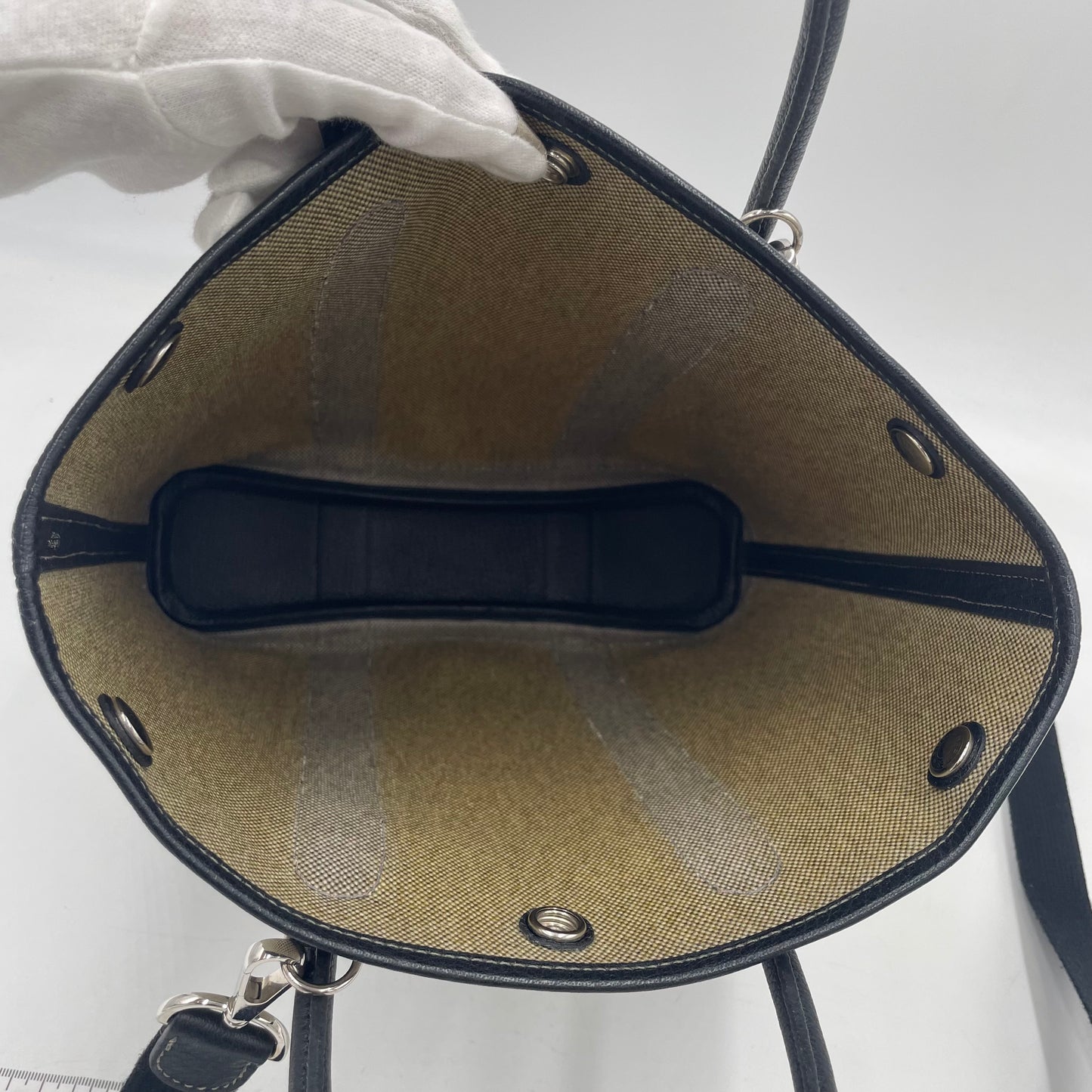 HERMÈS-Style Canvas Garden Tote with Shoulder Strap