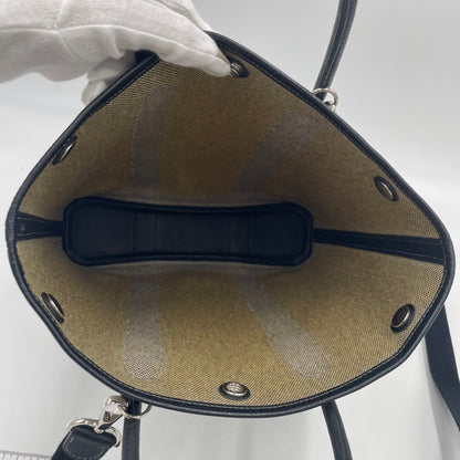 HERMÈS-Style Canvas Garden Tote with Shoulder Strap