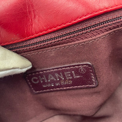 CHANEL Quilted Lambskin Flap Shoulder Bag – Red / Mixed Pattern (Chevron & Diamond)
