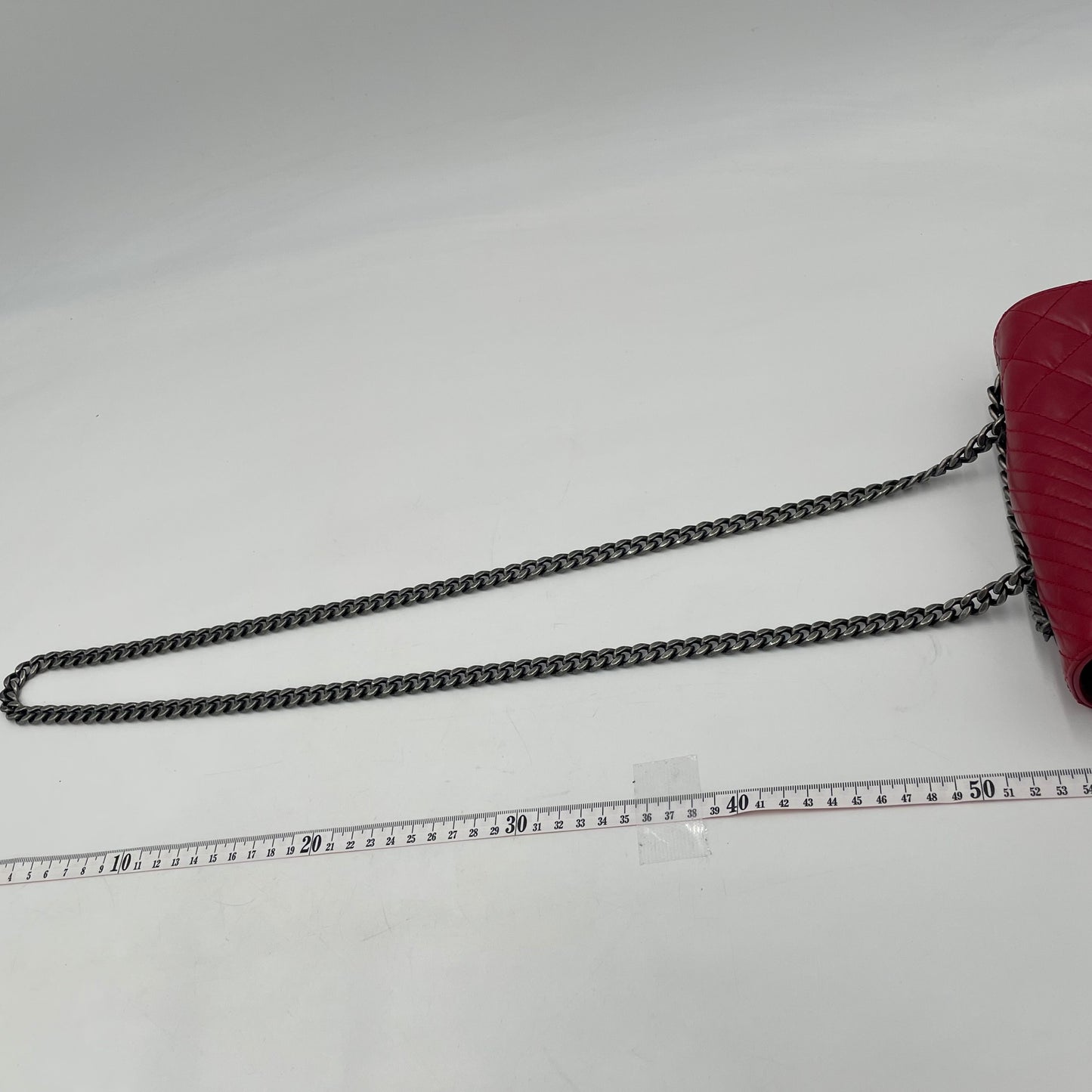 CHANEL Quilted Lambskin Flap Shoulder Bag – Red / Mixed Pattern (Chevron & Diamond)