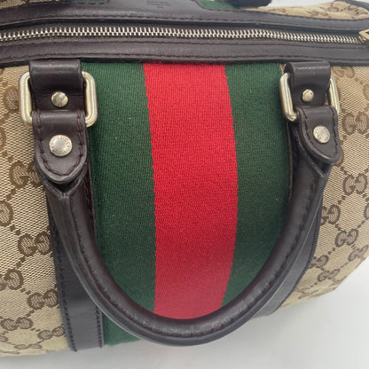 GUCCI GG Canvas Mini Boston Bag