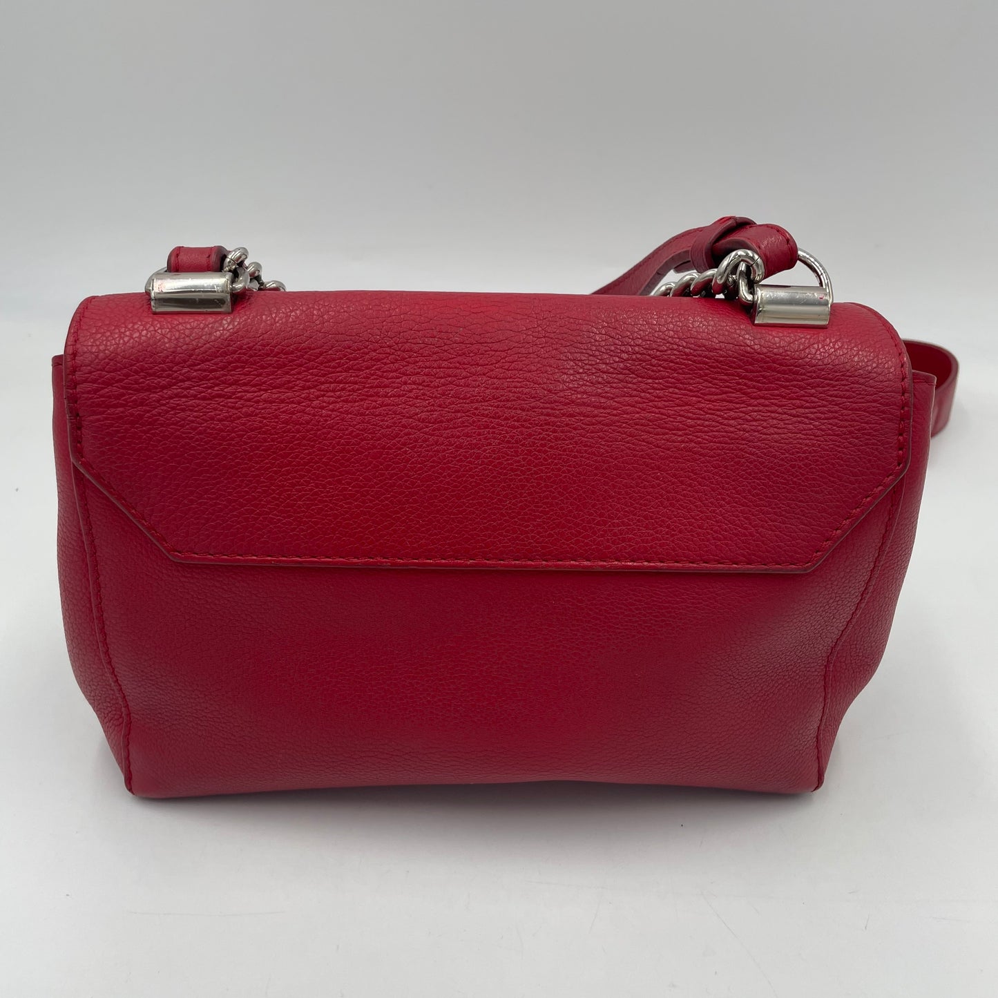 Louis Vuitton Lockme II Red Leather Chain Shoulder Bag